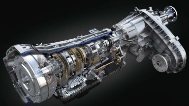 CG digital rendering of 3D modeled Ford TorqShift transmission cutaway