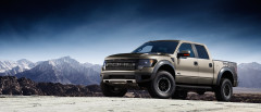 Digital visualization of Ford Raptor with updated headlamps, wheels and color shift